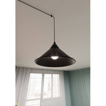 Lámpara colgante ABRAMO 1xE27/15W/230V negro