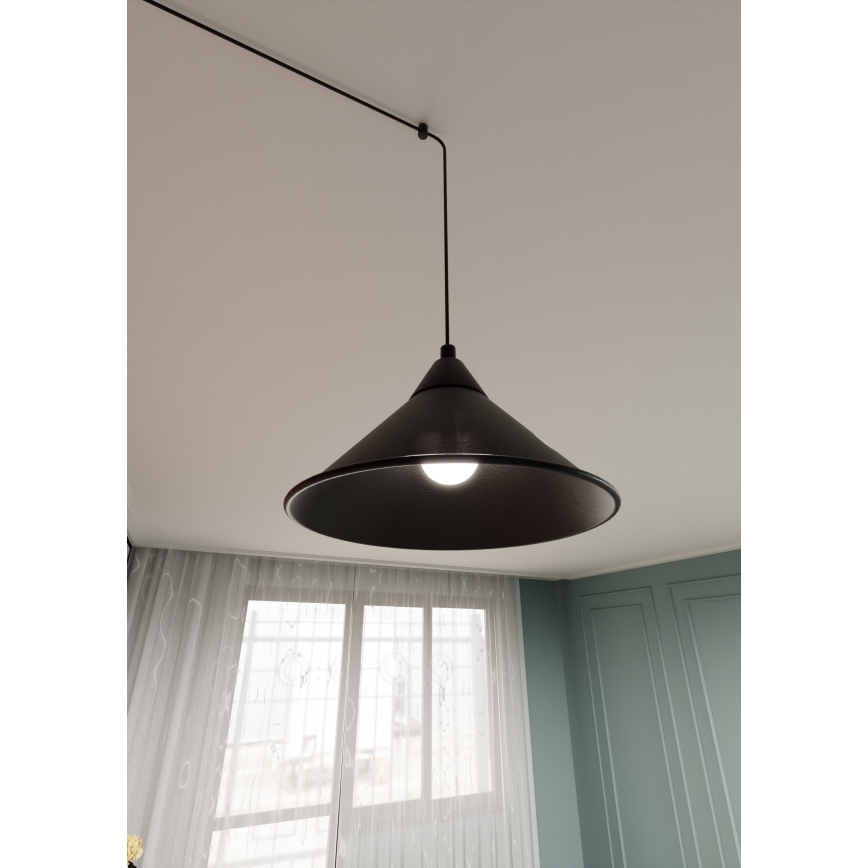 Lámpara colgante ABRAMO 1xE27/15W/230V negro