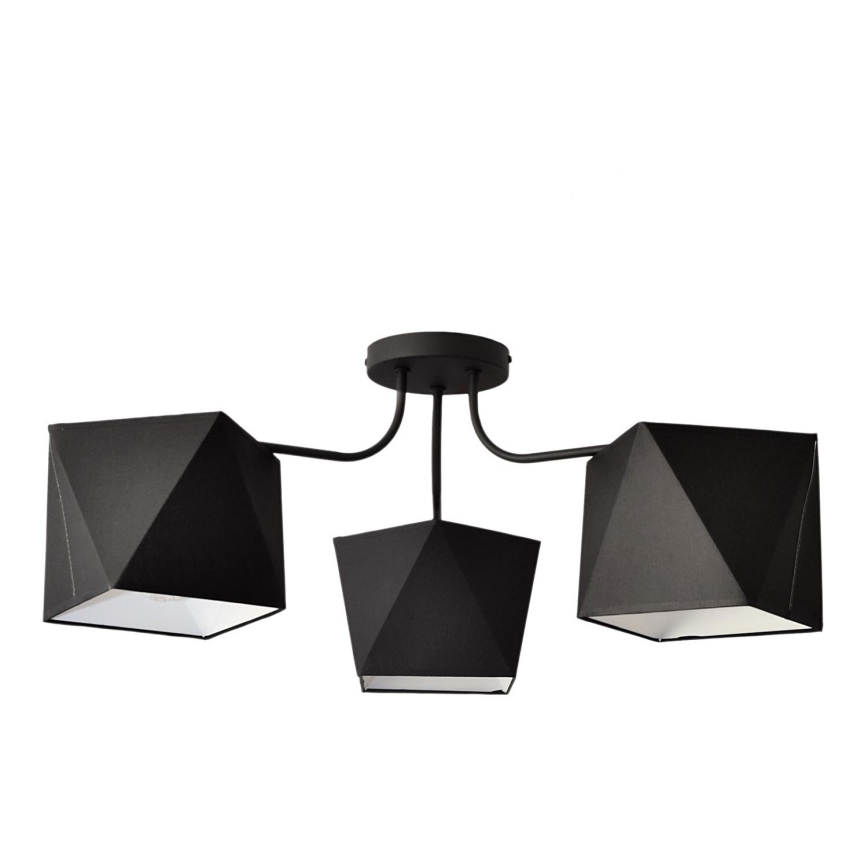Lámpara colgante ADAMANT 3xE27/15W/230V negro