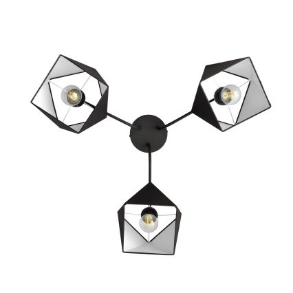 Lámpara colgante ADAMANT 3xE27/15W/230V negro