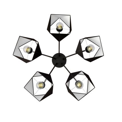 Lámpara colgante ADAMANT 5xE27/15W/230V negro
