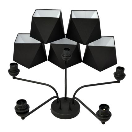 Lámpara colgante ADAMANT 5xE27/15W/230V negro