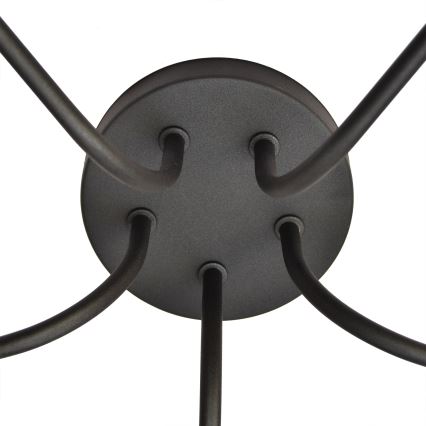Lámpara colgante ADAMANT 5xE27/15W/230V negro