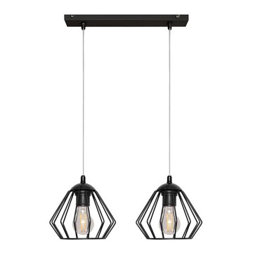Lámpara colgante AGAT 2xE27/15W/230V