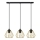 Lámpara colgante AGAT 3xE27/15W/230V dorado/negro