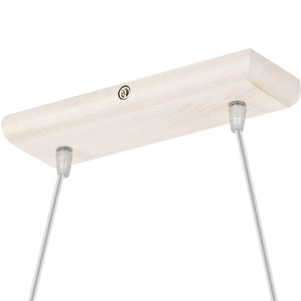 Lámpara colgante AIDA 2xE27/60W/230V roble