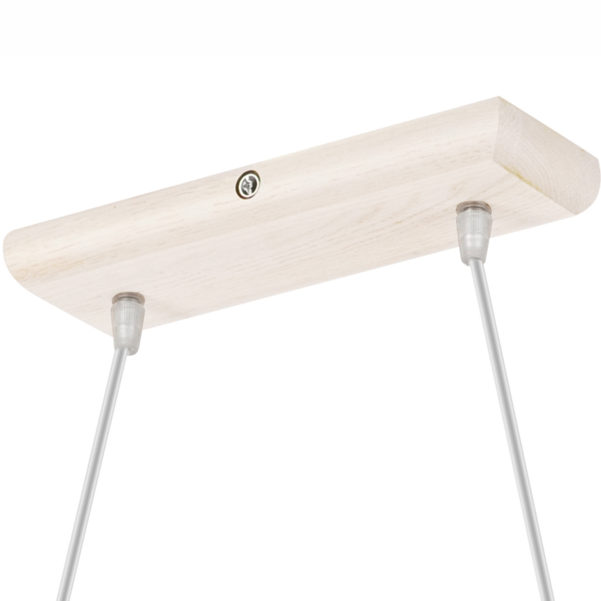 Lámpara colgante AIDA 2xE27/60W/230V roble