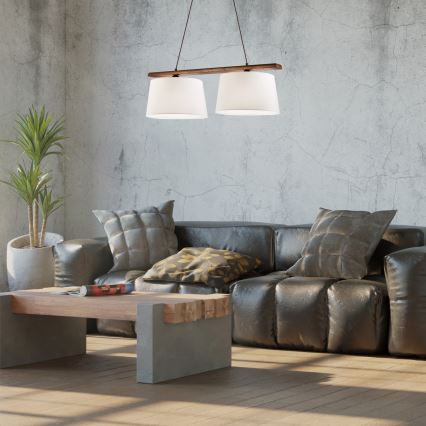Lámpara colgante AIDA 2xE27/60W/230V