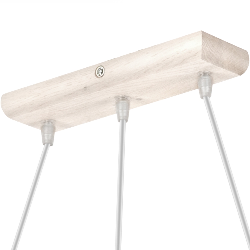 Lámpara colgante AIDA 3xE27/60W/230V roble