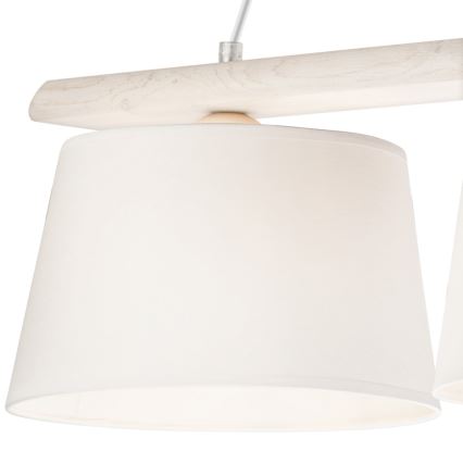 Lámpara colgante AIDA 3xE27/60W/230V roble