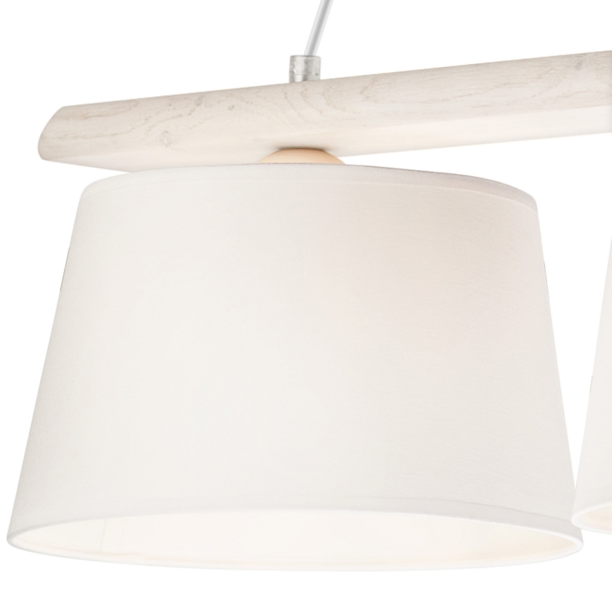 Lámpara colgante AIDA 3xE27/60W/230V roble