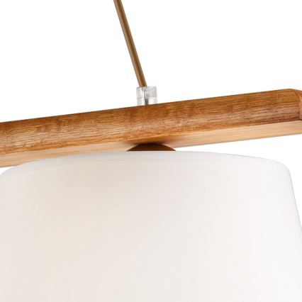 Lámpara colgante AIDA 3xE27/60W/230V roble