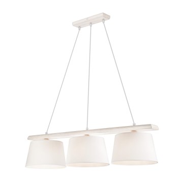 Lámpara colgante AIDA 3xE27/60W/230V roble