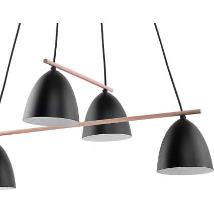 Lámpara colgante AIDA 4xE27/15W/230V