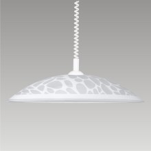 Lámpara colgante ajustable SILK 1xE27/60W blanco