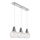 Lámpara colgante AKSO 3xE14/40W/230V plata