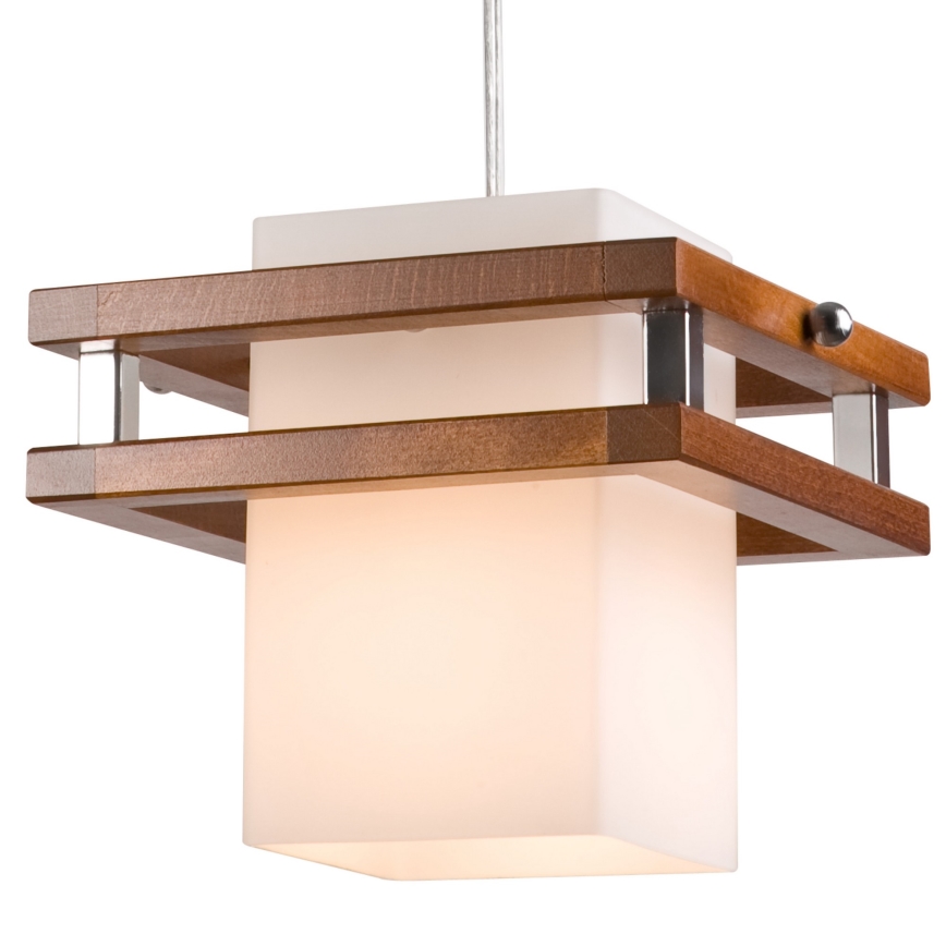 Lámpara colgante ALAN 1xE27/60W/230V haya