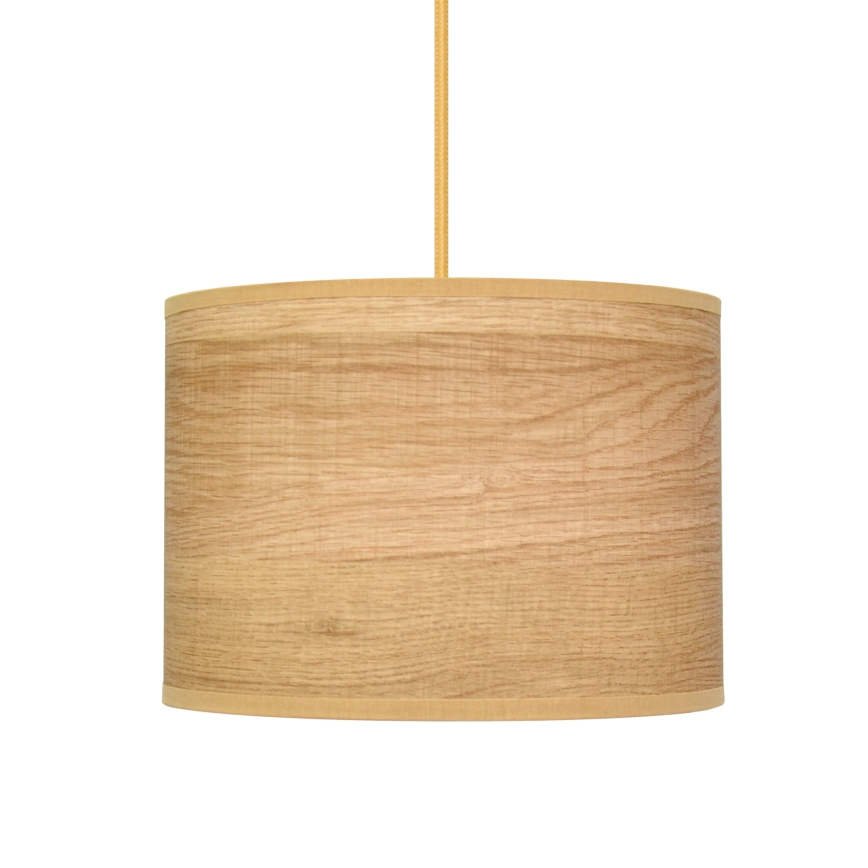 Lámpara colgante ALBA 1xE27/15W/230V diá. 20 cm marrón