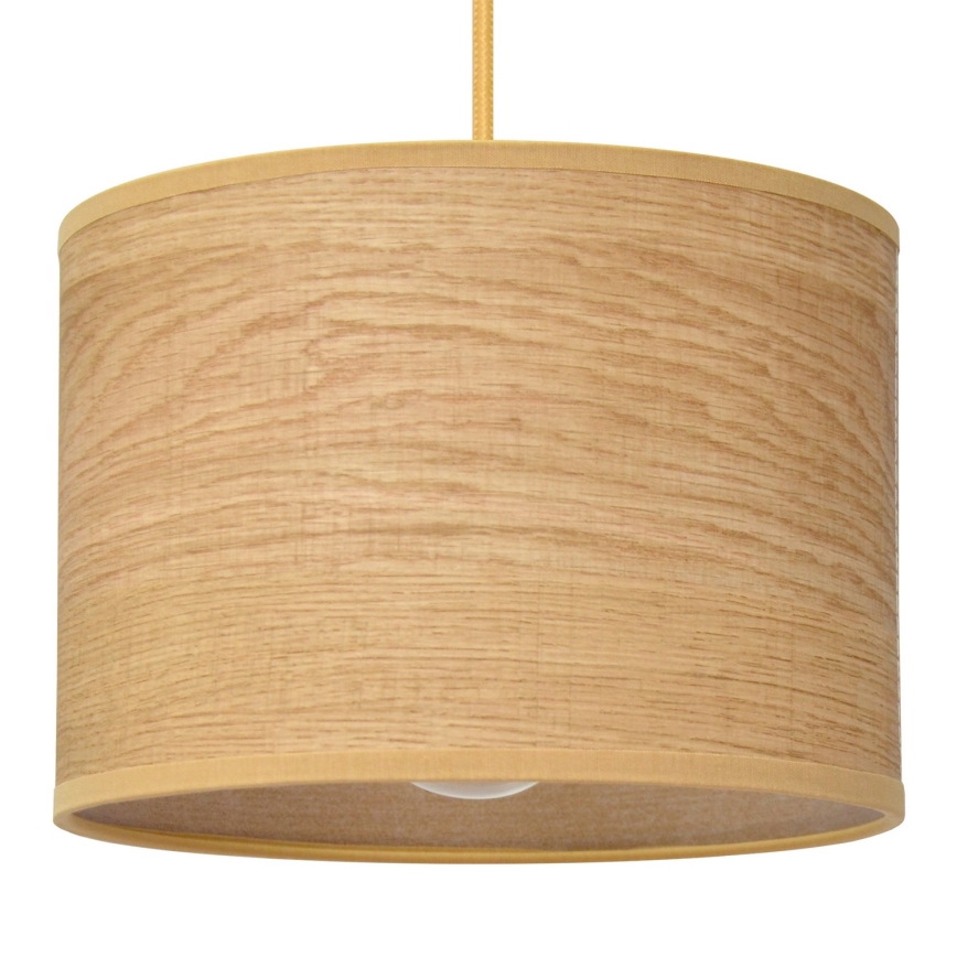 Lámpara colgante ALBA 1xE27/15W/230V diá. 20 cm marrón