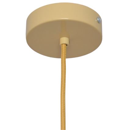 Lámpara colgante ALBA 1xE27/15W/230V diá. 20 cm marrón
