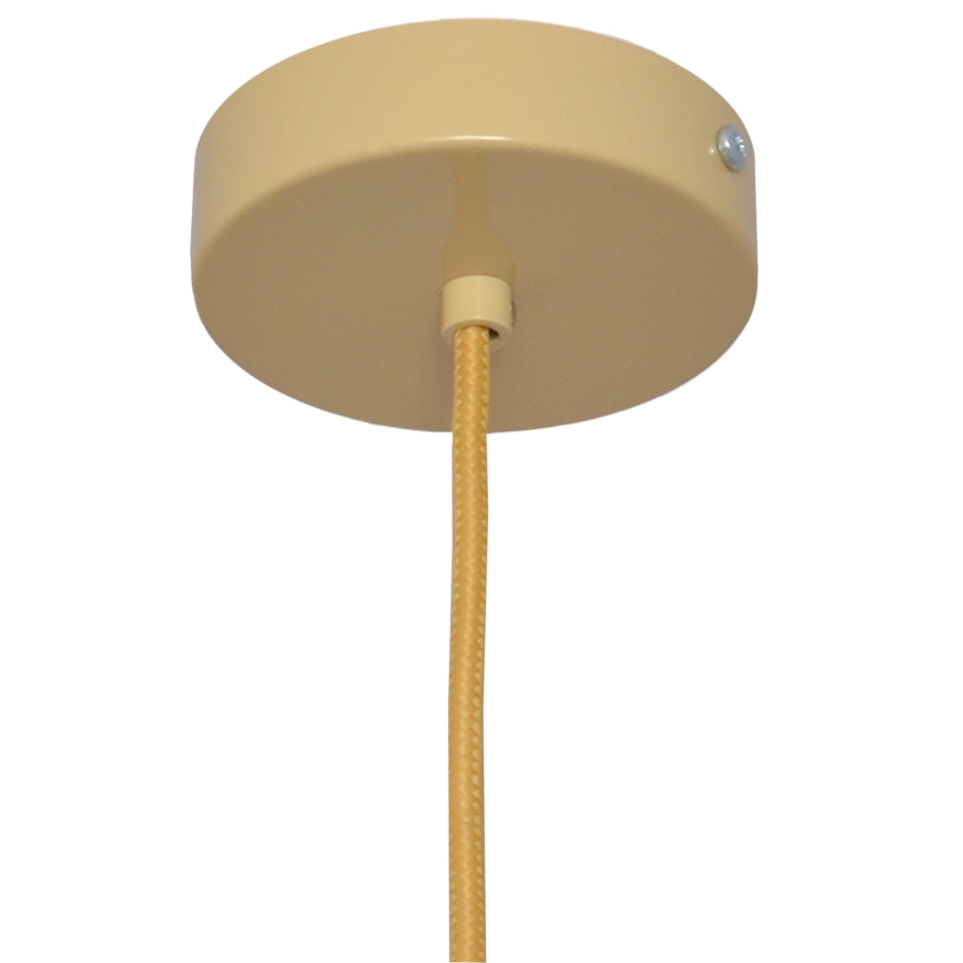 Lámpara colgante ALBA 1xE27/15W/230V diá. 20 cm marrón