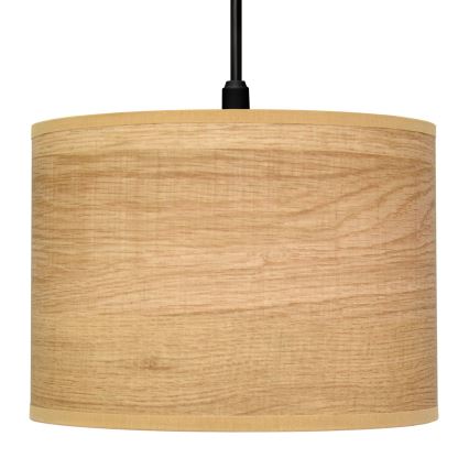 Lámpara colgante ALBA 1xE27/15W/230V diá. 20 cm marrón/negro