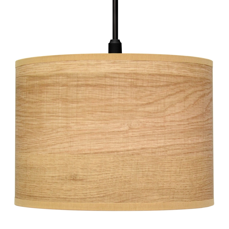 Lámpara colgante ALBA 1xE27/15W/230V diá. 20 cm marrón/negro