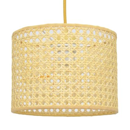Lámpara colgante ALBA 1xE27/15W/230V diá. 20 cm ratán