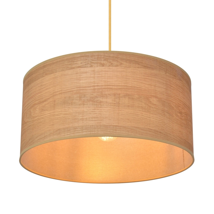 Lámpara colgante ALBA 1xE27/15W/230V diá. 40 cm marrón