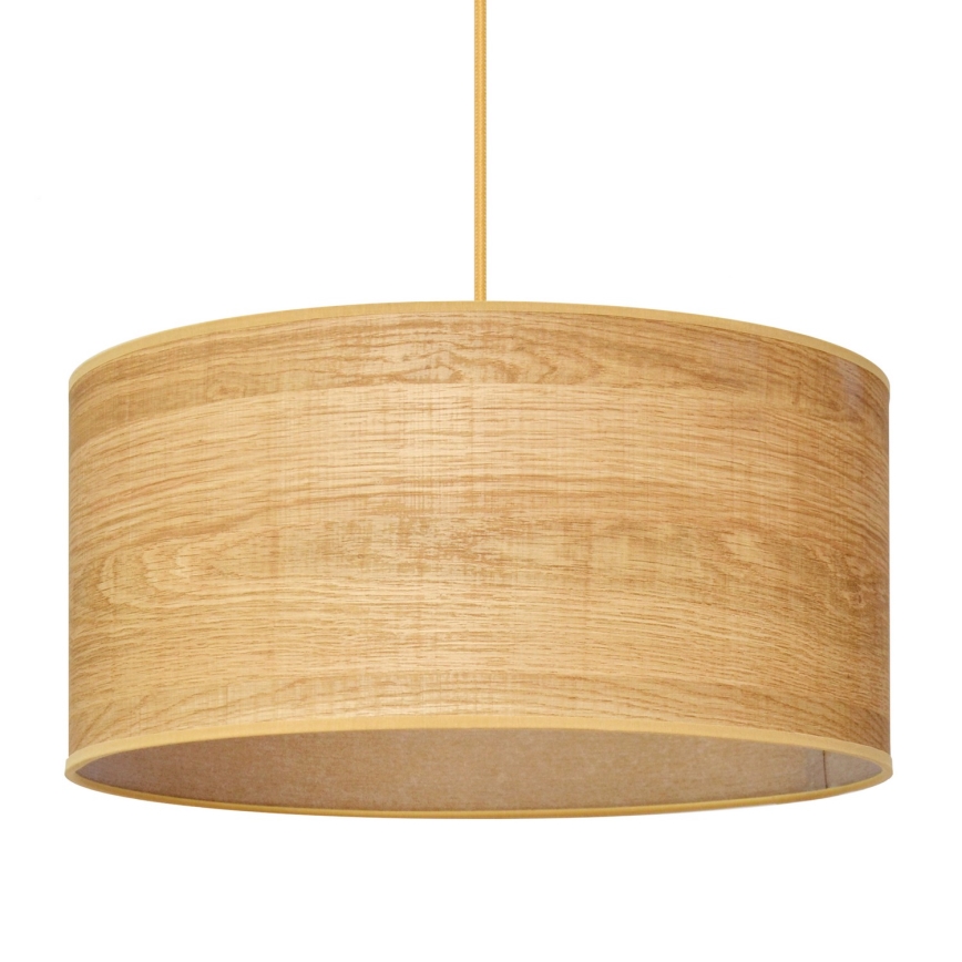 Lámpara colgante ALBA 1xE27/15W/230V diá. 40 cm marrón