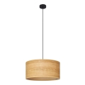 Lámpara colgante ALBA 1xE27/15W/230V diá. 40 cm marrón/negro