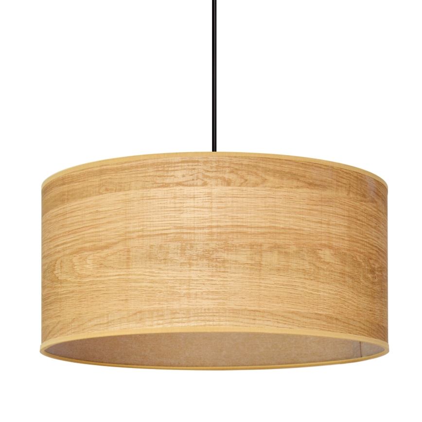 Lámpara colgante ALBA 1xE27/15W/230V diá. 40 cm marrón/negro