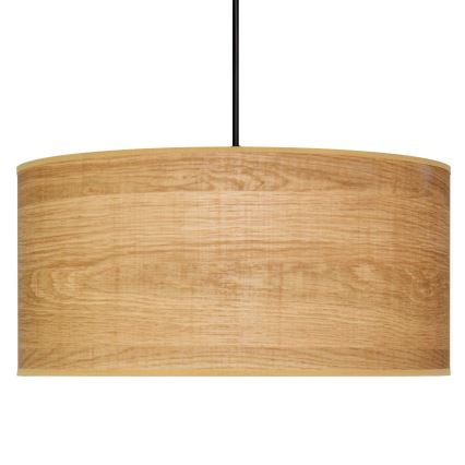 Lámpara colgante ALBA 1xE27/15W/230V diá. 40 cm marrón/negro