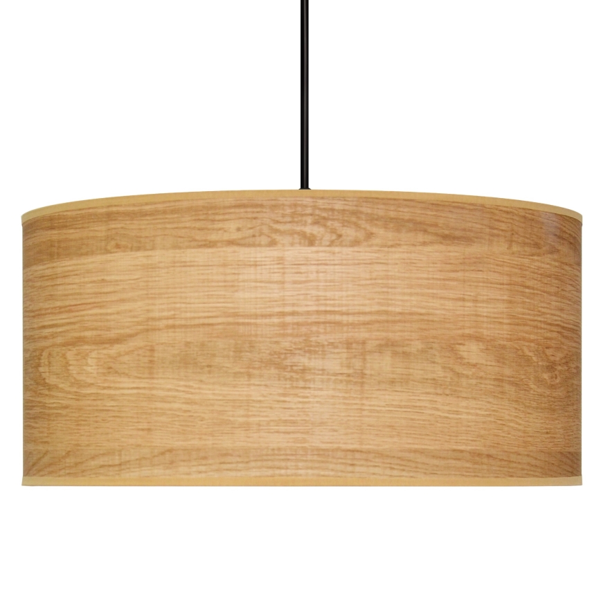 Lámpara colgante ALBA 1xE27/15W/230V diá. 40 cm marrón/negro