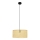 Lámpara colgante ALBA 1xE27/15W/230V diá. 40 cm ratán/negro