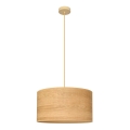 Lámpara colgante ALBA 1xE27/15W/230V diá. 45 cm marrón