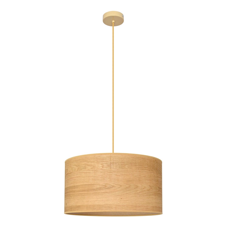 Lámpara colgante ALBA 1xE27/15W/230V diá. 45 cm marrón