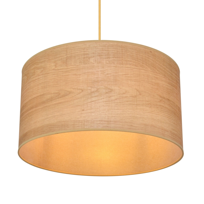 Lámpara colgante ALBA 1xE27/15W/230V diá. 45 cm marrón