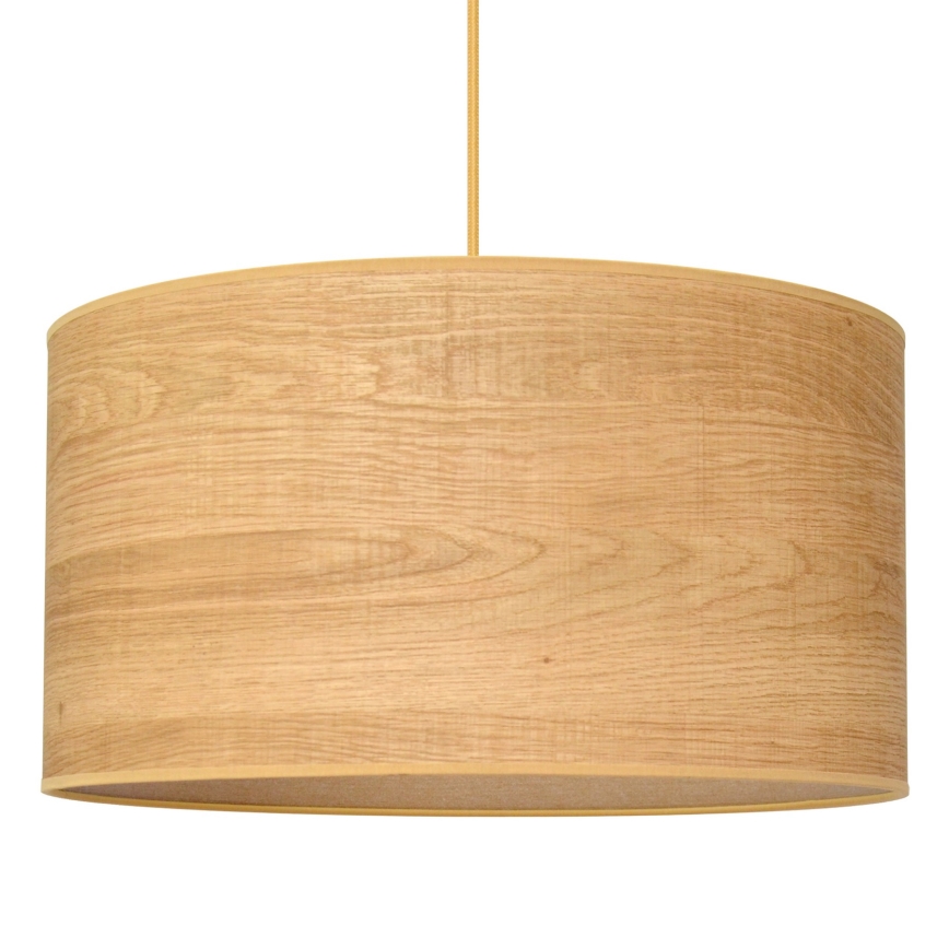Lámpara colgante ALBA 1xE27/15W/230V diá. 45 cm marrón