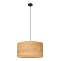 Lámpara colgante ALBA 1xE27/15W/230V diá. 45 cm marrón/negro