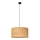 Lámpara colgante ALBA 1xE27/15W/230V diá. 45 cm marrón/negro