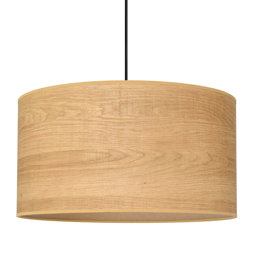 Lámpara colgante ALBA 1xE27/15W/230V diá. 45 cm marrón/negro