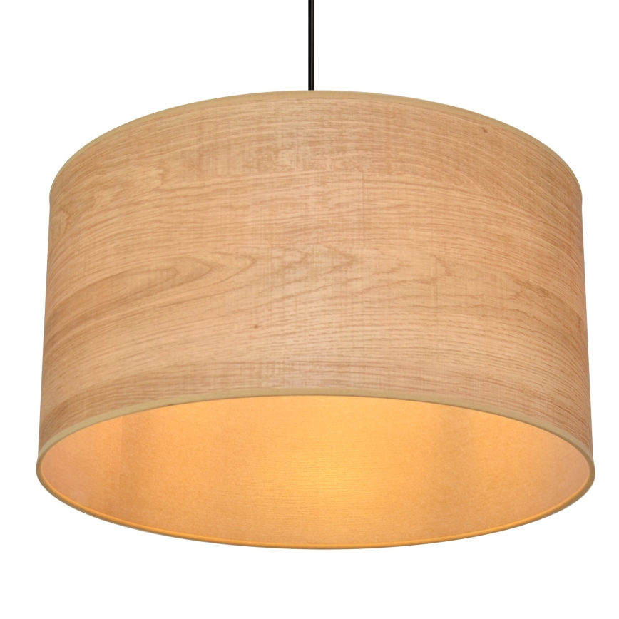Lámpara colgante ALBA 1xE27/15W/230V diá. 45 cm marrón/negro