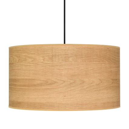 Lámpara colgante ALBA 1xE27/15W/230V diá. 45 cm marrón/negro