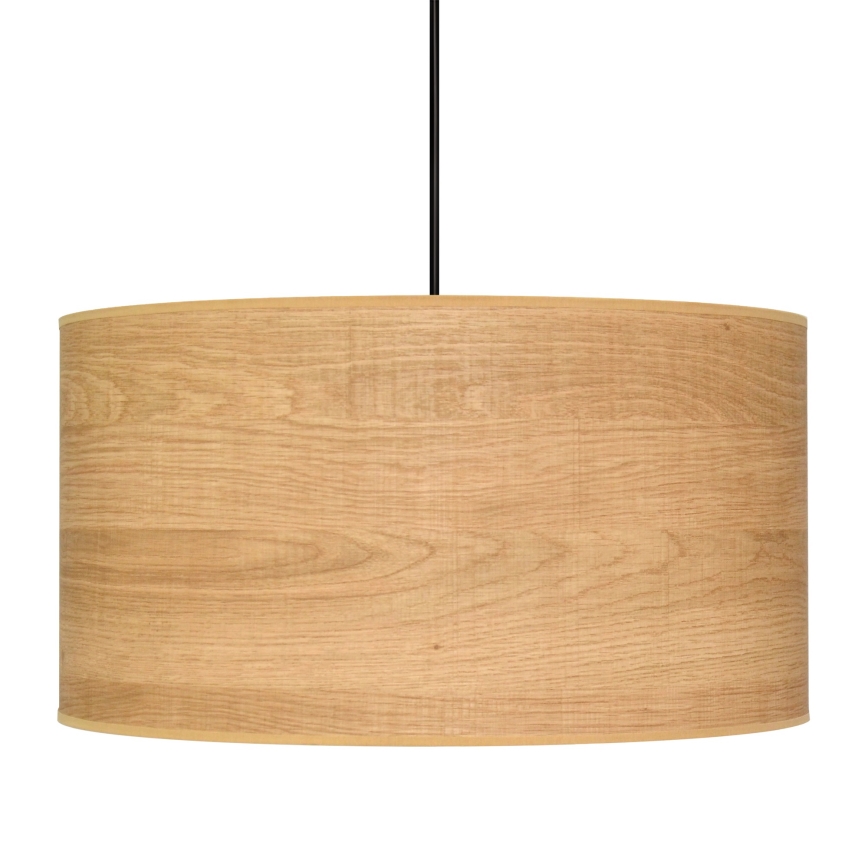 Lámpara colgante ALBA 1xE27/15W/230V diá. 45 cm marrón/negro