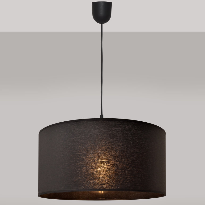 Lámpara colgante ALBA 1xE27/15W/230V negro