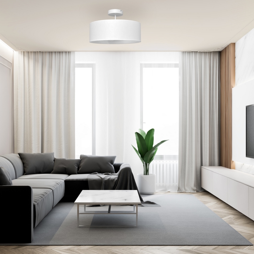 Lámpara colgante ALBA 3xE27/15W/230V blanco