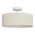 Lámpara colgante ALBA 3xE27/15W/230V color crema