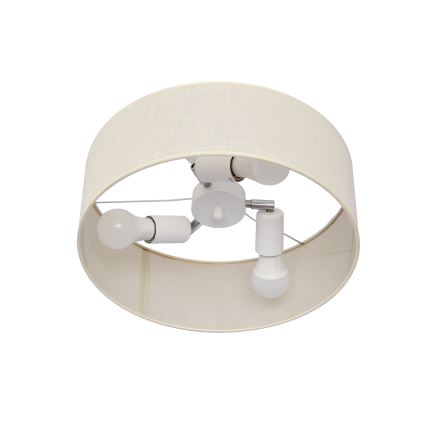 Lámpara colgante ALBA 3xE27/15W/230V color crema