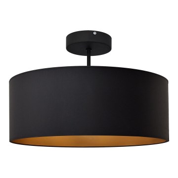 Lámpara colgante ALBA 3xE27/15W/230V negro/dorado